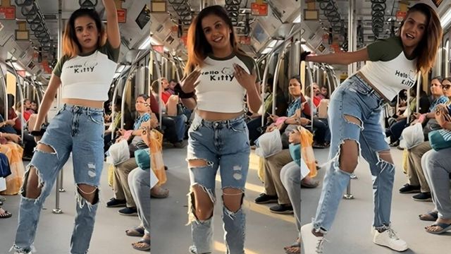 ‘Please stop it’: Woman dances to Aaj Ki Raat in metro in viral video. Internet is not happy