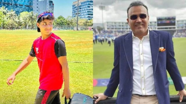 Virender Sehwag's son Aaryavir slams double century