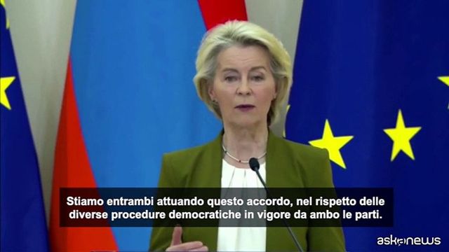 Von der Leyen, 'sui dazi pronti ad ogni scenario ma accordo è accordo'