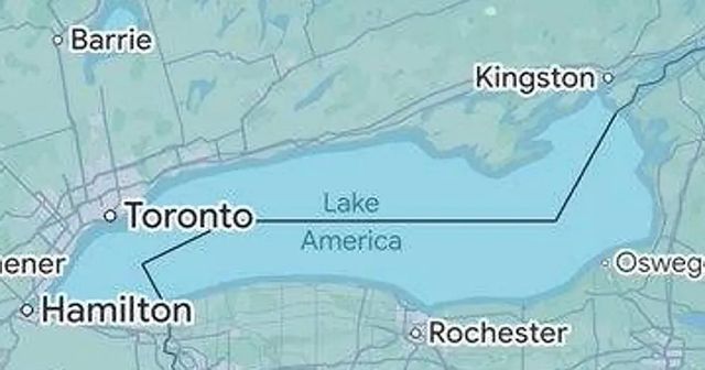 Google Maps cambia el nombre del lago Ontario a lago América para usuarios estadounidenses