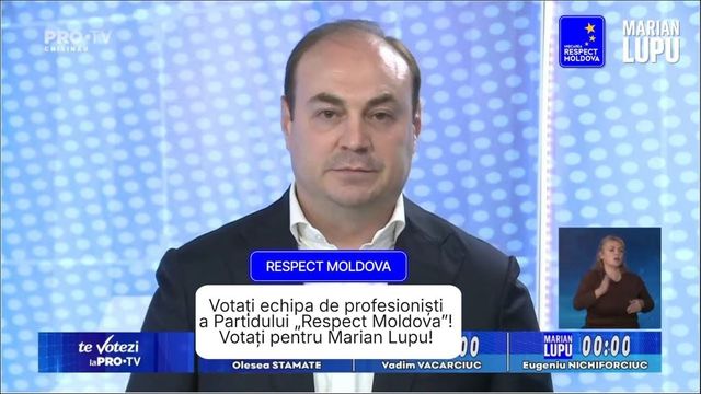 Marian Lupu: „Pe 28 septembrie alegem între frică și respect. Votați Partidul Respect Moldova”