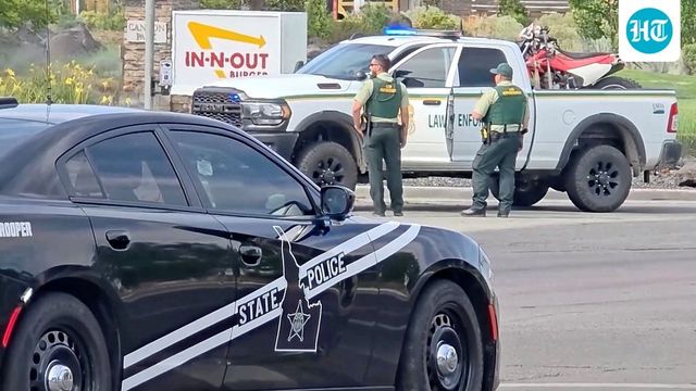 Twin Falls In-N-Out mass shooting: Shocking video shows Idaho gunman firing several shots into parked Tesla as 3 dead