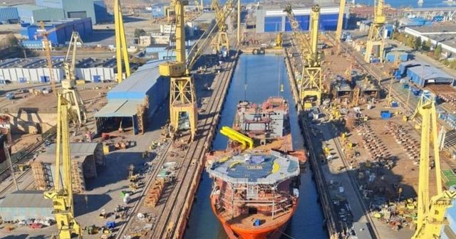 Angajații șantierului naval din Mangalia protestează la Ministerul Economiei