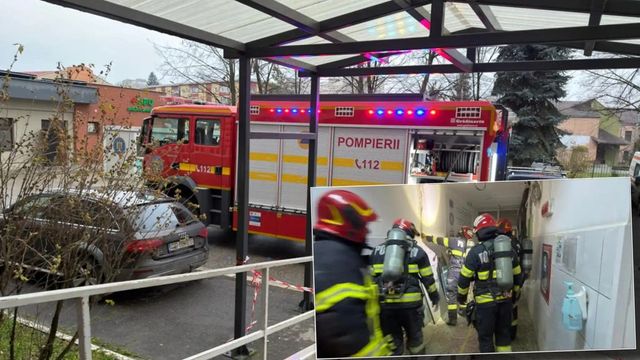 Incendiu la Spitalul Județean Reșița