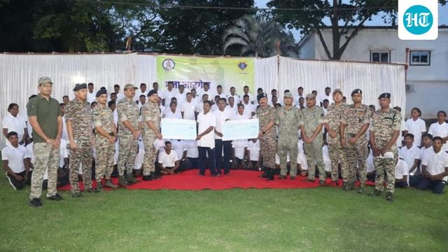 Blow to insurgency: 103 Maoists surrender in Bijapur