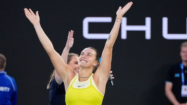 Aryna Sabalenka recreates viral TikTok dance on court after first-round win in Australian Open 2025