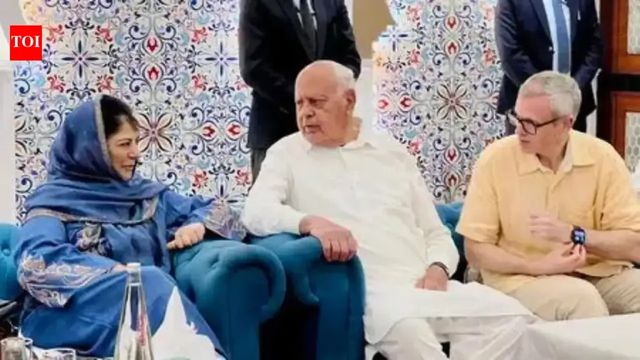 NC leaders hold protest against abrogation of Article 370 in J&K