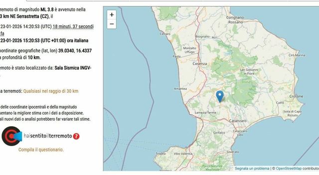 Terremoto nel Palermitano, scossa di magnitudo 3