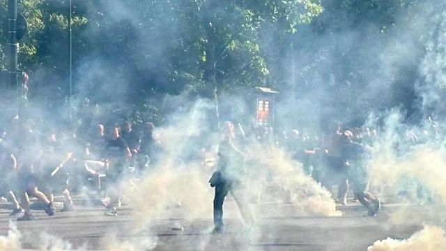 Tifoso ferito, in un video la verità su cosa ha colpito Marco Basoccu negli scontri prima del derby