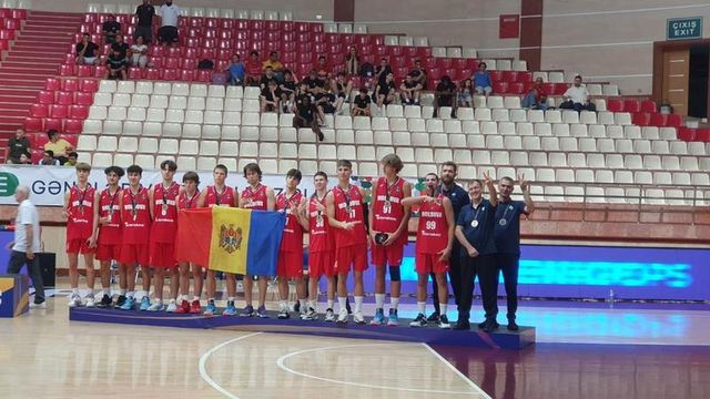 Sportivii moldoveni au obținut mai multe medalii la Campionatul European de Baschet U-18