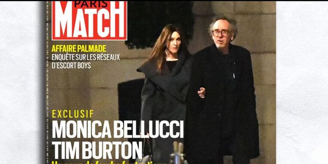 Monica Bellucci e Tim Burton sono una coppia? Foto a braccetto a Parigi