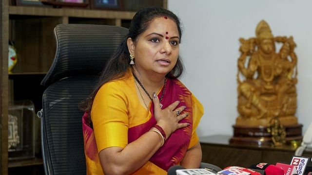 IT raid at BRS leader K Kavitha's house