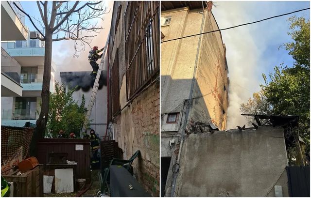 Șase persoane au fost evacuate după un incendiu la o casă din București, în Sectorul 2. Pompierii intervin cu 9 autospeciale