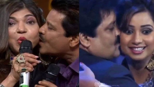 Internet digs out old videos of Udit Narayan kissing Alka Yagnik and Shreya Ghoshal after furore over fan kiss