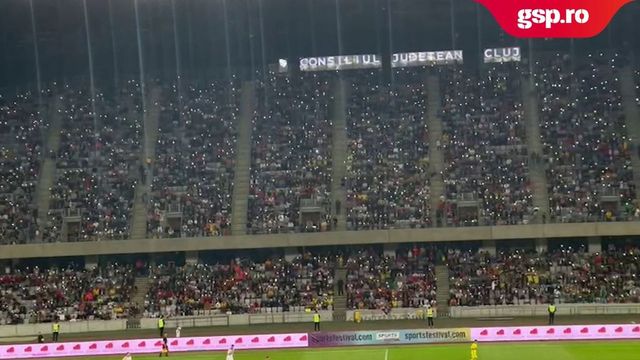 Atmosfera de pe Cluj Arena la demonstrativul dintre România și Galatasaray