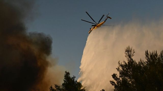 Two Firefighting Helicopters Collide As Greece Battles Massive Wildfires