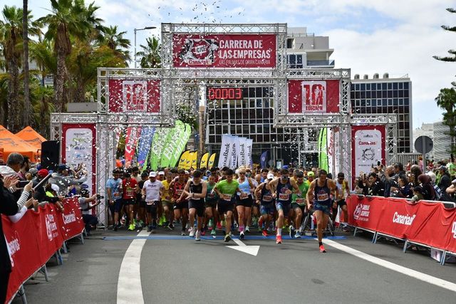 Éxito de audiencia en la retransmisión en directo de la CANARIAS7 Carrera de Las Empresas en Televisión Canaria