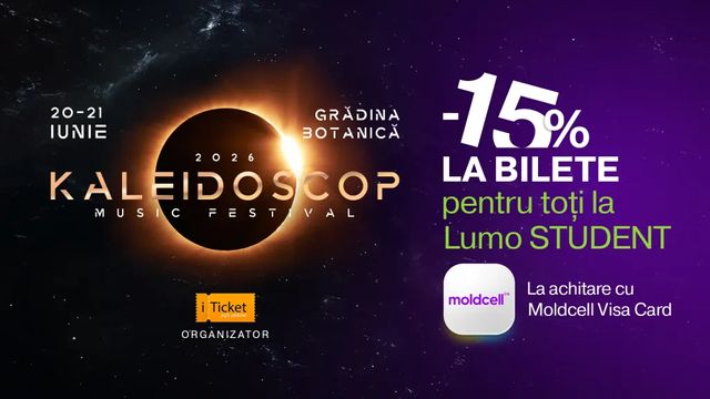 Moldcell îți aduce 15% reducere la biletele pentru KALEIDOSCOP