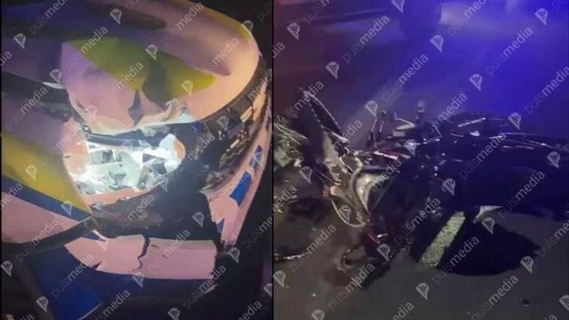 Sîngerei: Un tânăr băut și fără permis a intrat cu motocicleta într-o mașină de Poliție