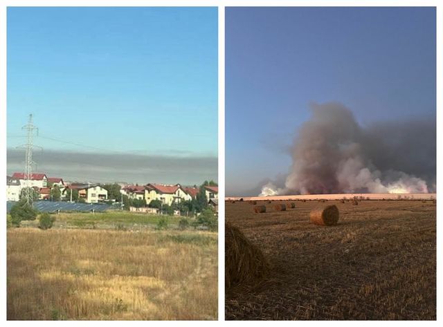 Poluare masivă în București, după incendiul de la Dragonul Roșu. Garda de Mediu anunță depășire de patru ori a valorii maxim admise