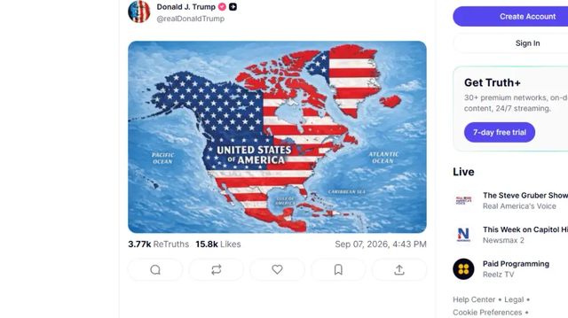 Trump označil Island na mapě za součást USA. Reykjavík si kvůli tomu předvolal velvyslance