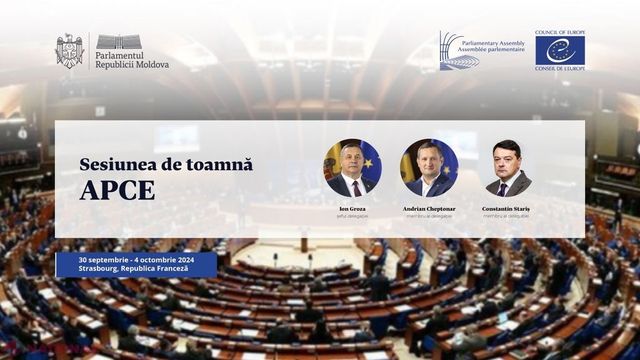 Delegația Parlamentului Republicii Moldova participă la sesiunea de toamnă a APCE