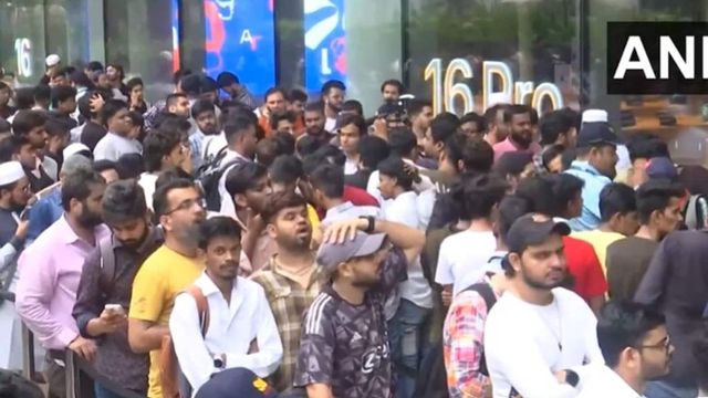 As Apple iPhone 16 Hits The Stores, Long Queues Seen In Delhi, Mumbai