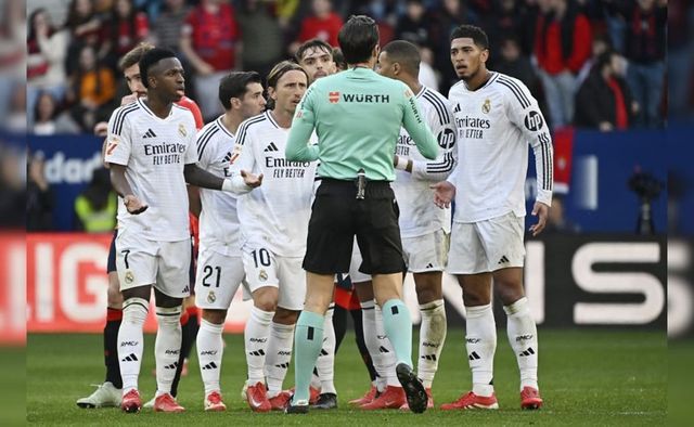 Real Madrid Drop Points At Osasuna As Bellingham Sees Red In 1-1 Draw