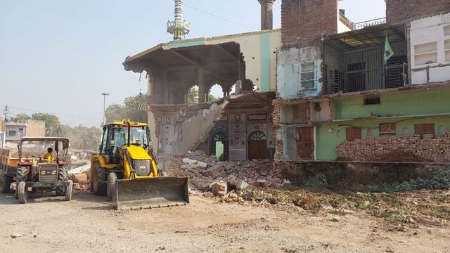 Portion Of 185-Year-Old Noori Masjid Demolished For Highway Widening In UP's Fatehpur