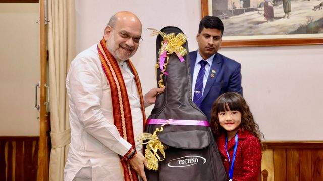 'Love for Bharat unites us all': Amit Shah gifts guitar to Mizoram's 7-year-old singing sensation