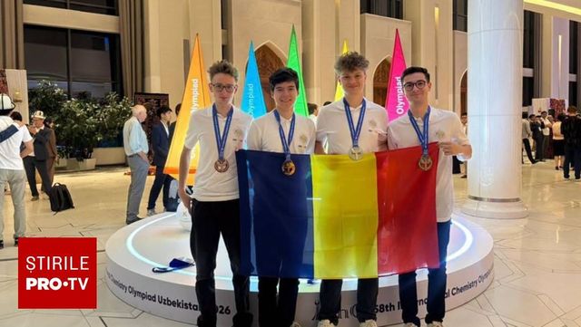Elevi români, medaliați cu aur, argint și bronz la Olimpiada Internațională de Chimie din Uzbekistan