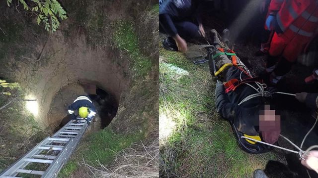 Un bărbat nevăzător din Căușeni a fost salvat de pompieri după ce a căzut într-o groapă