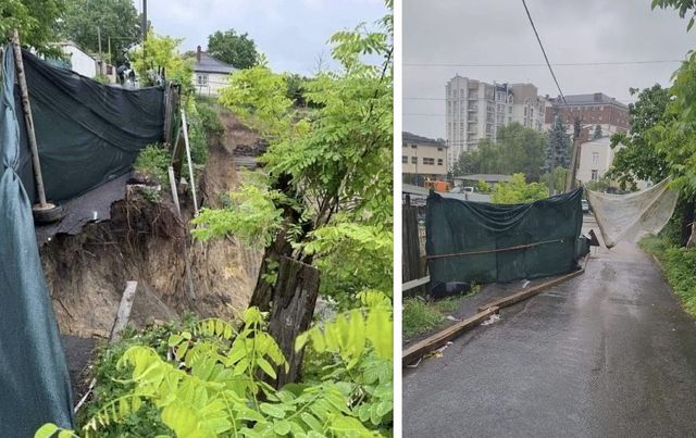 Un drum din Ialoveni s-a surpat lângă un șantier. Autoritățile au convocat ședință de urgență, iar cetățenii sunt îndemnați să evite zona