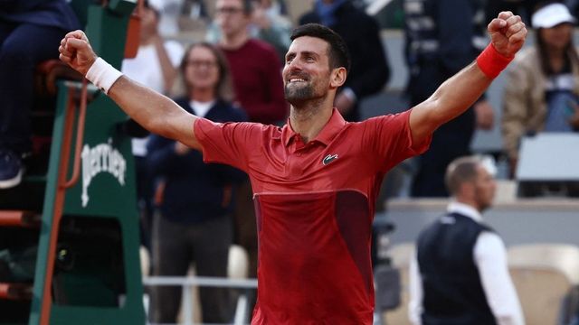 Novak Djokovic tops Francisco Cerundolo at the French Open for a record 370th Grand Slam match win