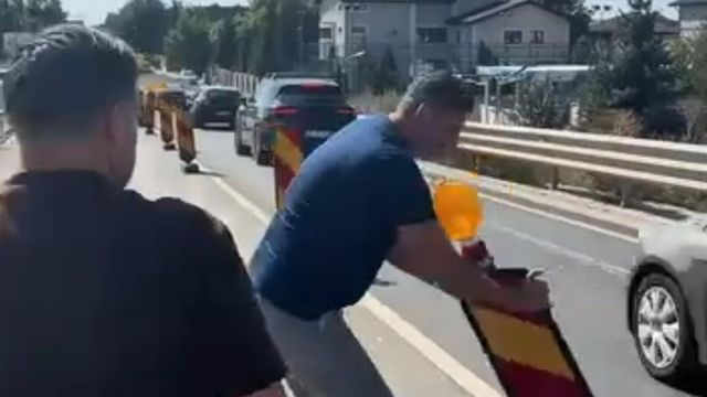 Pasajul peste A0 din Berceni, blocat din nou. Primarul comunei se opune devierii traficului