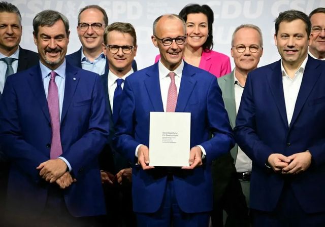 Conservadores y socialdemócratas alemanes rubrican el acuerdo de coalición que corona a Merz como canciller