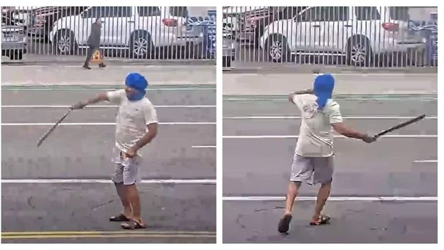 Los Angeles police releases video of Sikh man shot dead while wielding machete on street | On cam