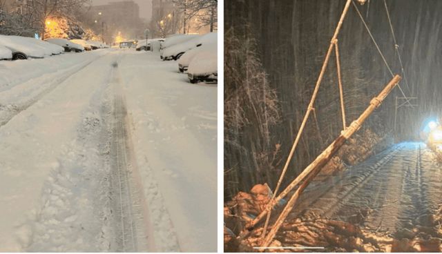 Circulația a 22 de trenuri, suspendată din cauza ninsorilor și a viscolului