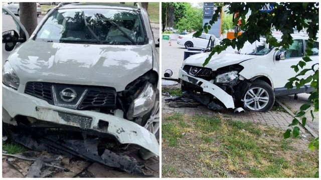 Șofer mort la volan în Chișinău. Mașina a lovit un copac după ce bărbatul ar fi suferit un stop cardiac