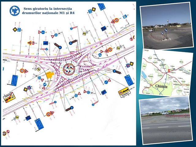 Pe un drum public național, va fi amenajat un sens giratoriu