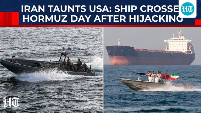 Iran fires on container ship in Strait of Hormuz