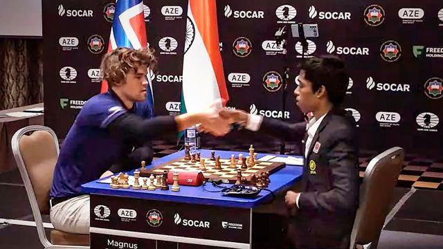 Praggnanandhaa claims maiden classical chess win over World No. 1 Carlsen in Norway Chess Tournament