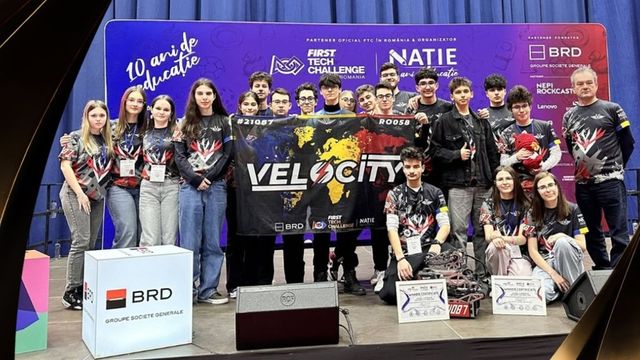 Echipa „Velocity”, campioană mondială la robotică, inclusă în campania „100 de tineri pentru dezvoltarea României”