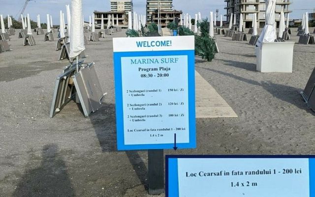 Cum explică reprezentanții complexului rezidențial din Mamaia tariful de 200 de lei pentru un loc pe cearșaf la malul mării