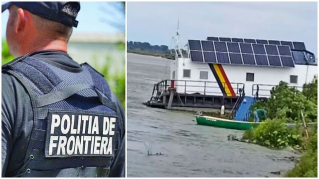 Incident grav pe brațul Chilia: o barjă din Ucraina a scufundat un vas al Poliției Române de Frontieră | Un polițist a fost rănit