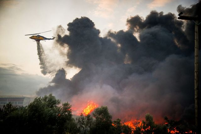 Incendii devastatoare în Grecia