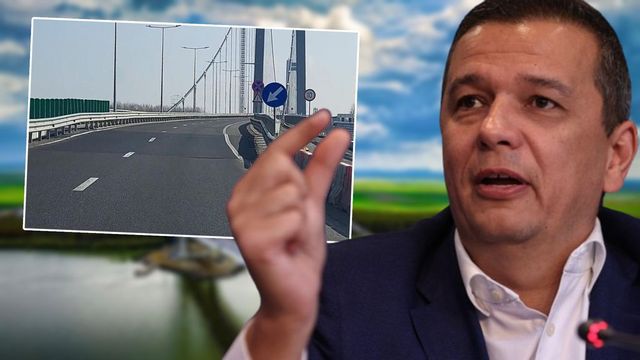 Probleme la rampa de acces spre Podul de la Brăila