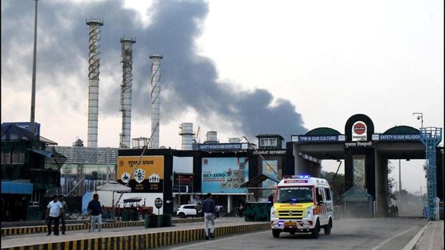 Blast at Indian Oil Corporation’s Gujarat refinery in Vadodara