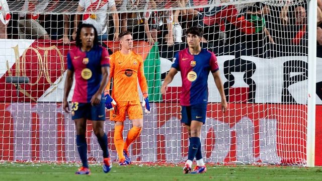 El 1x1 del Barça contra el Rayo al descanso