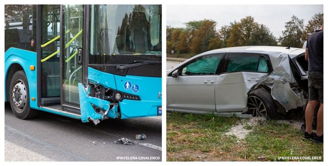 Accident rutier cu implicarea unui autobuz municipal